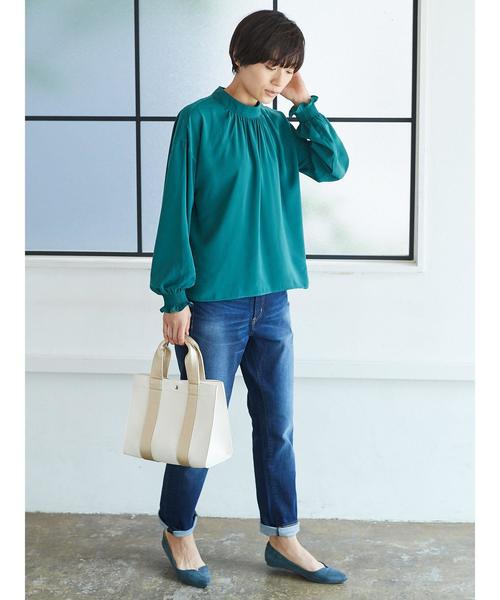 AMERICAN HOLIC（アメリカンホリック）の「ハイウエストストレートフィット（デニムパンツ・レディース・インディゴブルー/ワンウォッシュ・S/M/L/XS）」の9枚目の写真