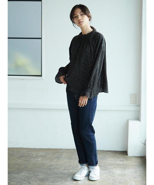 AMERICAN HOLIC（アメリカンホリック）の「ハイウエストストレートフィット（デニムパンツ・レディース・インディゴブルー/ワンウォッシュ・S/M/L/XS）」の18枚目の写真