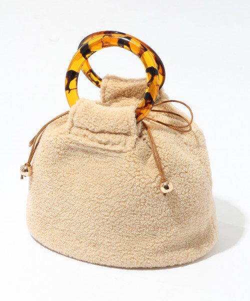 Heather（ヘザー）の「ボアベッコウハンドルＢＡＧ　814883（ショルダーバッグ・レディース・ブラウン系その他/レッド・ONE SIZE）」の3枚目の写真