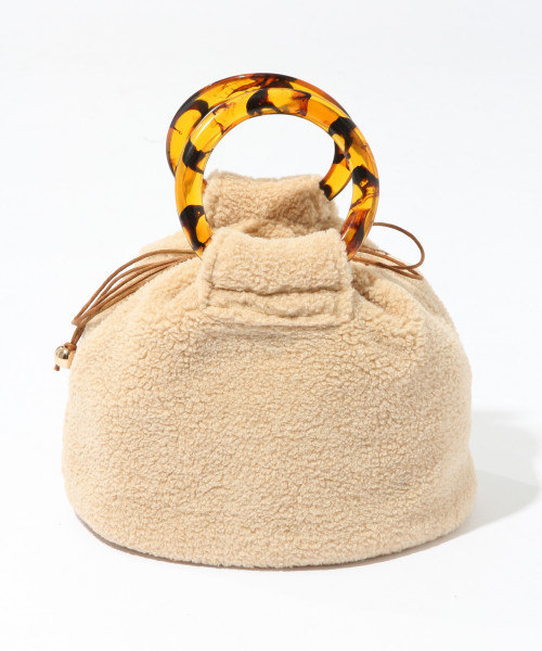 Heather（ヘザー）の「ボアベッコウハンドルＢＡＧ　814883（ショルダーバッグ・レディース・ブラウン系その他/レッド・ONE SIZE）」の4枚目の写真