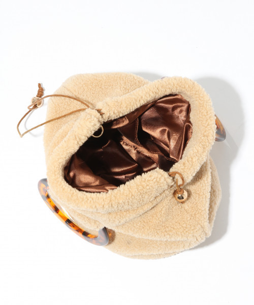 Heather（ヘザー）の「ボアベッコウハンドルＢＡＧ　814883（ショルダーバッグ・レディース・ブラウン系その他/レッド・ONE SIZE）」の9枚目の写真