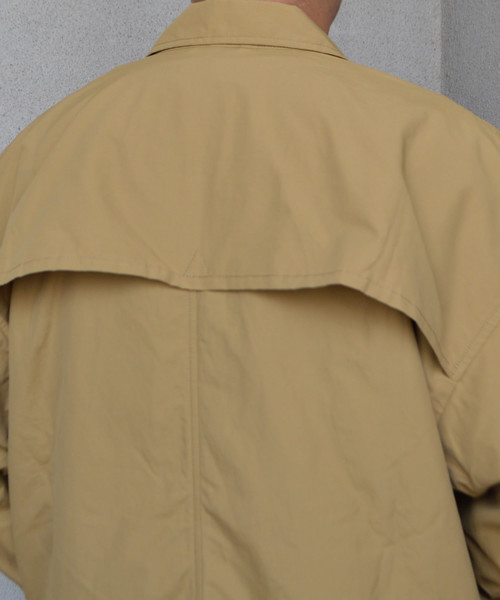 ROOPTOKYO(ループトウキョウ)の「60/40クロス ビッグシルエットステンカラーコート(ステンカラーコート・メンズ・ブラック/ベージュ・M/L)」の6枚目の写真