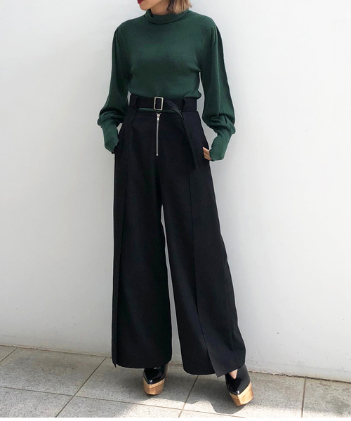 Ameri(アメリ)の「PUFF TURTLE KNIT(ニット/セーター・レディース・ブラック/ブラウン/グリーン・FREE)」の6枚目の写真