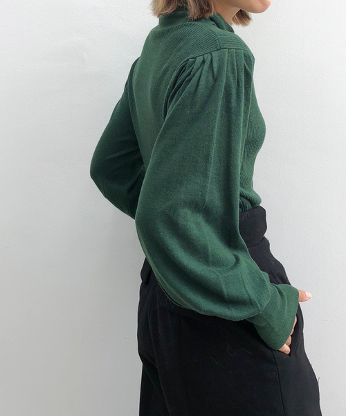 Ameri(アメリ)の「PUFF TURTLE KNIT(ニット/セーター・レディース・ブラック/ブラウン/グリーン・FREE)」の10枚目の写真