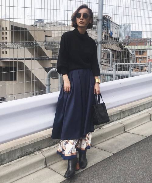 Ameri(アメリ)の「PUFF TURTLE KNIT(ニット/セーター・レディース・ブラック/ブラウン/グリーン・FREE)」の12枚目の写真