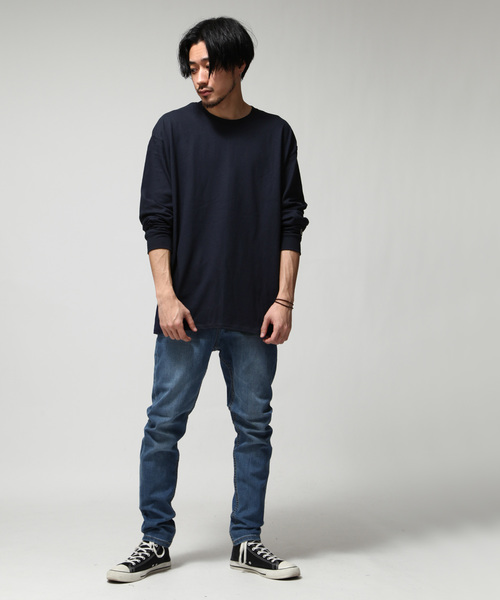 Champion(チャンピオン)の「【Champion】ロングスリーブTシャツ/ロンT(Tシャツ/カットソー・メンズ・ホワイト/ブラック/グレー/ネイビー・SMALL/MEDIUM/LARGE/X-LARGE)」の7枚目の写真