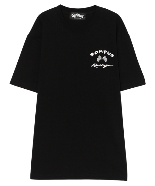 「Candy Stripper」 半袖Tシャツ 2 ブラック レディース Candy Stripper tシャツ RUSH CHICK BIG Tシャツ レディース