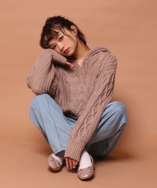 one after another NICE CLAUP（ワンアフターアナザーナイスクラップ）の「【WEB STORE限定】スクエアトゥバレエシューズ（バレエシューズ・レディース・ベージュ/ピンク系その他・SS/S/M/L/LL）」の8枚目の写真