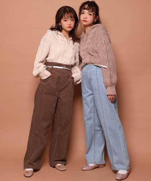 one after another NICE CLAUP（ワンアフターアナザーナイスクラップ）の「【WEB STORE限定】スクエアトゥバレエシューズ（バレエシューズ・レディース・ベージュ/ピンク系その他・SS/S/M/L/LL）」の9枚目の写真