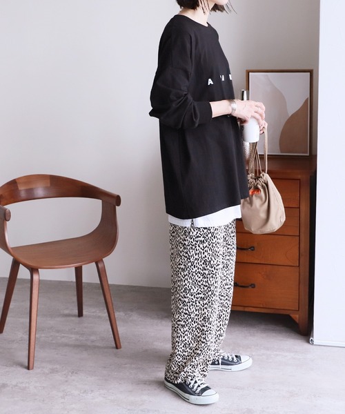 reca（レカ）の「スリット入りレイヤードTシャツ（Tシャツ/カットソー・レディース・ホワイト/グレー/ブラック/ホワイト系その他・FREE）」の22枚目の写真