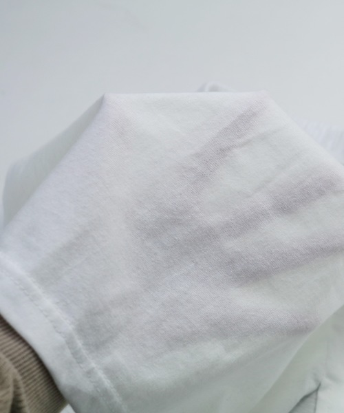 reca（レカ）の「スリット入りレイヤードTシャツ（Tシャツ/カットソー・レディース・ホワイト/グレー/ブラック/ホワイト系その他・FREE）」の7枚目の写真