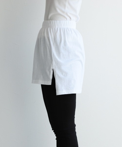 reca（レカ）の「スリット入りレイヤードTシャツ（Tシャツ/カットソー・レディース・ホワイト/グレー/ブラック/ホワイト系その他・FREE）」の11枚目の写真