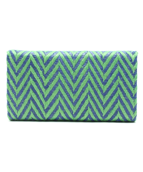 ROSE BUD（ローズバッド）の「【MORE掲載】(LL ACCESSORIES) B1356A ZIGZAG CLUTCH BAG（クラッチバッグ・レディース・ベージュ系その他/グリーン系その他・ONE SIZE）」の7枚目の写真