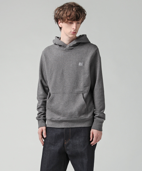 ami(アミ)の「MEN HOODED SWEATSHIRT(パーカー・メンズ・ブラック/ライトグレー・LARGE/MEDIUM)」の1枚目の写真