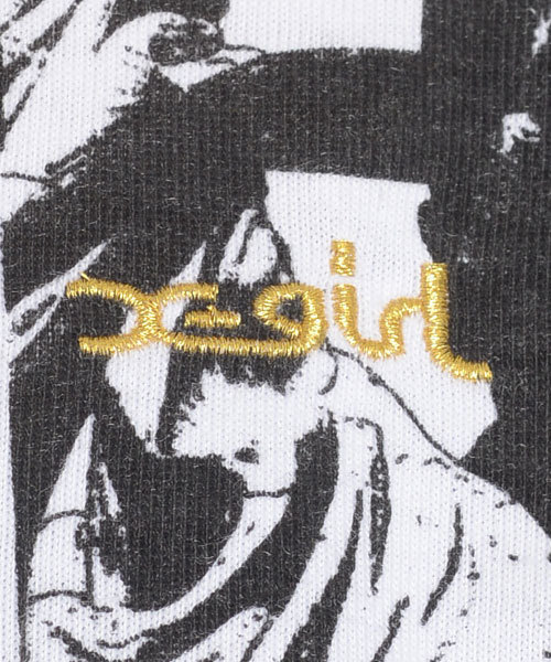 X-girl（エックスガール）の「STATUE S/S BIG TEE（Tシャツ/カットソー・レディース・ホワイト/アッシュグレー/ライトグリーン・ONE SIZE）」の5枚目の写真