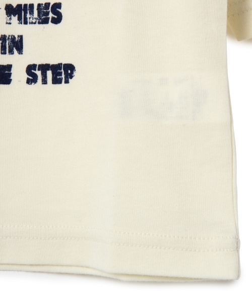 green label relaxing（グリーンレーベルリラクシング）の「【KIDS】テンジク マリンプリント 7分丈（Tシャツ/カットソー・キッズ・オフホワイト/コバルトブルー・125/115/105/95/135）」の7枚目の写真