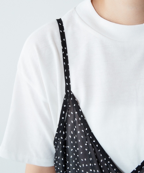 cepo(セポ)の「ドット柄シフォンキャミワンピース(ワンピース・レディース・ブラック系その他5/ホワイト系その他5/ブラウン系5・M)」の12枚目の写真
