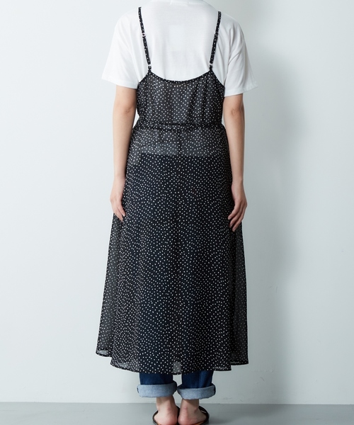 cepo(セポ)の「ドット柄シフォンキャミワンピース(ワンピース・レディース・ブラック系その他5/ホワイト系その他5/ブラウン系5・M)」の17枚目の写真