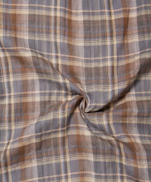 fifth(フィフス)の「ノーカラーチェックシャツ(シャツ/ブラウス・レディース・ブラウン・MEDIUM)」の7枚目の写真
