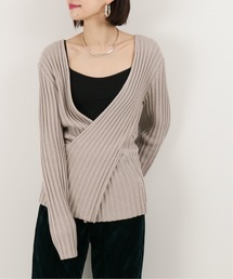 【R JUBILEE for CITYSHOP】Rib cross ニット