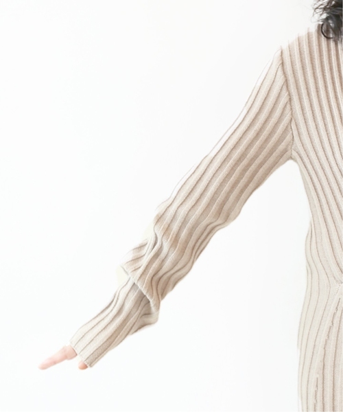 R JUBILEE(アールジュビリー)の「【R JUBILEE for CITYSHOP】Rib cross ニット(ニット/セーター・レディース・ベージュ・SMALL)」の14枚目の写真