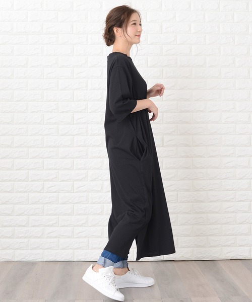 ワンピース レディース シャツワンピース ゆったり感 モード系 クール