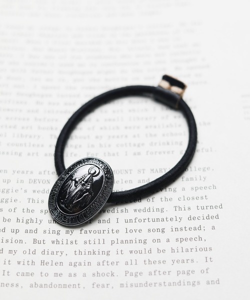 ジャラジャラヘアゴム  アンティークブラック NO WAY（ノーウェイ）の「/アンティークマリアモチーフ ゴムバンド