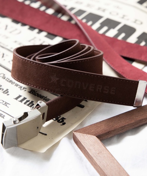 CONVERSE（コンバース）の「WEGO/Converseフェイクスエードガチャベルト（ベルト・メンズ・ブラウン/ワイン/ブラック/ベージュ・FREE）」の3枚目の写真