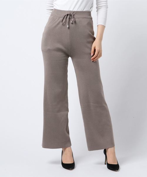 PARKS TOKYO SELECT（パークストウキョウセレクト）の「ﾆｯﾄﾘﾗｯｸｽﾊﾟﾝﾂ（その他パンツ・レディース・ブラック/ベージュ/ブラウン・FREE）」の11枚目の写真