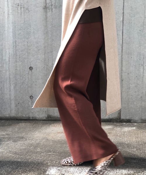 PARKS TOKYO SELECT（パークストウキョウセレクト）の「ﾆｯﾄﾘﾗｯｸｽﾊﾟﾝﾂ（その他パンツ・レディース・ブラック/ベージュ/ブラウン・FREE）」の9枚目の写真