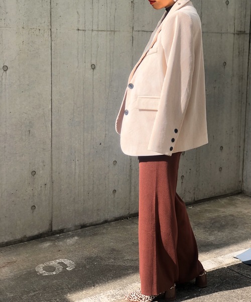 PARKS TOKYO SELECT（パークストウキョウセレクト）の「ﾆｯﾄﾘﾗｯｸｽﾊﾟﾝﾂ（その他パンツ・レディース・ブラック/ベージュ/ブラウン・FREE）」の15枚目の写真