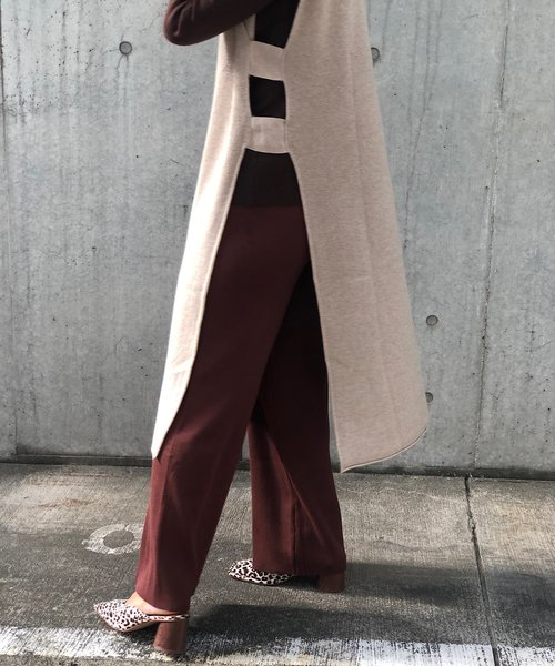 PARKS TOKYO SELECT（パークストウキョウセレクト）の「ﾆｯﾄﾘﾗｯｸｽﾊﾟﾝﾂ（その他パンツ・レディース・ブラック/ベージュ/ブラウン・FREE）」の8枚目の写真