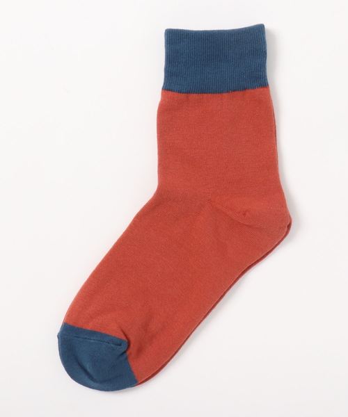 Fun & Daily（ファンアンドデイリー）の「F&D : 2 Tone Color Sox（ソックス/靴下・レディース・ブルー系その他/レッド/チャコールグレー/ブラウン/グリーン/ブルー/ネイビー/イエロー/ピンク/ワインレッド・FREE）」の6枚目の写真