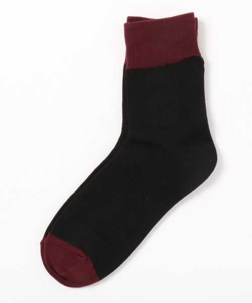Fun & Daily（ファンアンドデイリー）の「F&D : 2 Tone Color Sox（ソックス/靴下・レディース・ブルー系その他/レッド/チャコールグレー/ブラウン/グリーン/ブルー/ネイビー/イエロー/ピンク/ワインレッド・FREE）」の10枚目の写真