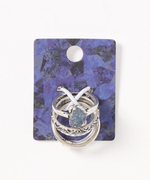 チャイハネ（チャイハネ）の「【チャイハネ】ゴージャスメタルリングセット（リング・レディース・シルバー系その他/ゴールド系その他/シルバー系その他2/シルバー系その他3/シルバー系その他4/ゴールド系その他2/ゴールド系その他3/ゴールド系その他4・FREE）」の4枚目の写真