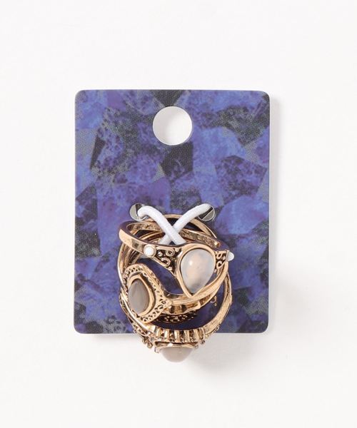 チャイハネ（チャイハネ）の「【チャイハネ】ゴージャスメタルリングセット（リング・レディース・シルバー系その他/ゴールド系その他/シルバー系その他2/シルバー系その他3/シルバー系その他4/ゴールド系その他2/ゴールド系その他3/ゴールド系その他4・FREE）」の6枚目の写真