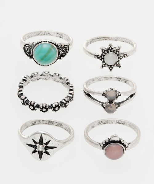 チャイハネ（チャイハネ）の「【チャイハネ】ゴージャスメタルリングセット（リング・レディース・シルバー系その他/ゴールド系その他/シルバー系その他2/シルバー系その他3/シルバー系その他4/ゴールド系その他2/ゴールド系その他3/ゴールド系その他4・FREE）」の2枚目の写真