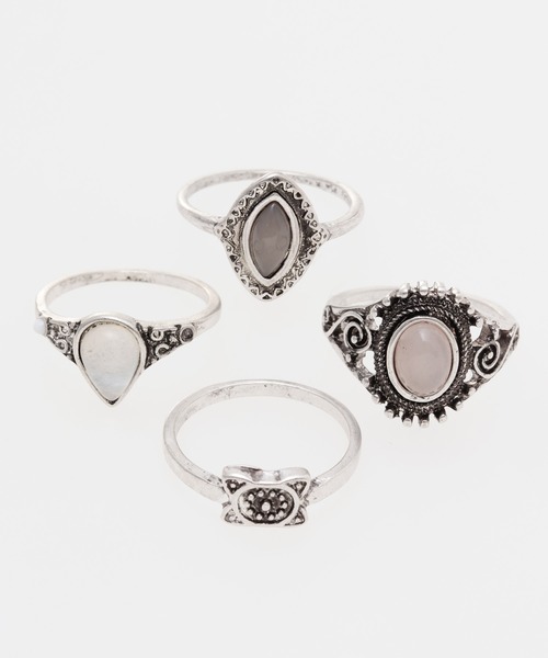 チャイハネ（チャイハネ）の「【チャイハネ】ゴージャスメタルリングセット（リング・レディース・シルバー系その他/ゴールド系その他/シルバー系その他2/シルバー系その他3/シルバー系その他4/ゴールド系その他2/ゴールド系その他3/ゴールド系その他4・FREE）」の3枚目の写真