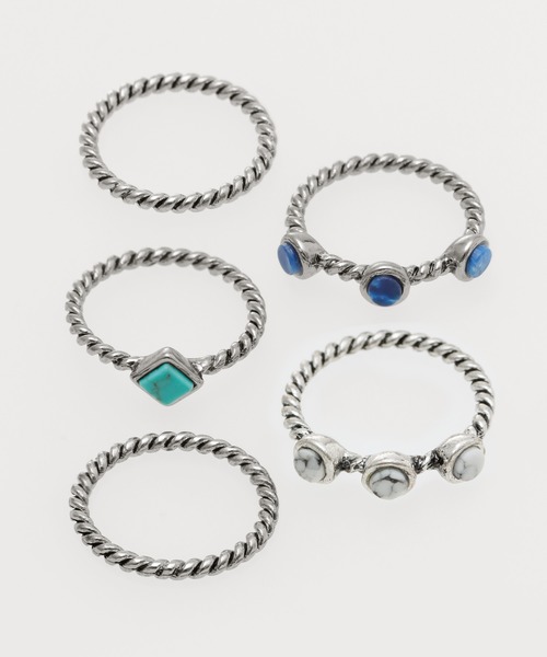 チャイハネ（チャイハネ）の「【チャイハネ】ゴージャスメタルリングセット（リング・レディース・シルバー系その他/ゴールド系その他/シルバー系その他2/シルバー系その他3/シルバー系その他4/ゴールド系その他2/ゴールド系その他3/ゴールド系その他4・FREE）」の5枚目の写真