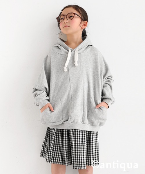 antiqua(アンティカ)の「チェックスカート(スカート・キッズ・ブラック/グレー・4/3/5)」の13枚目の写真