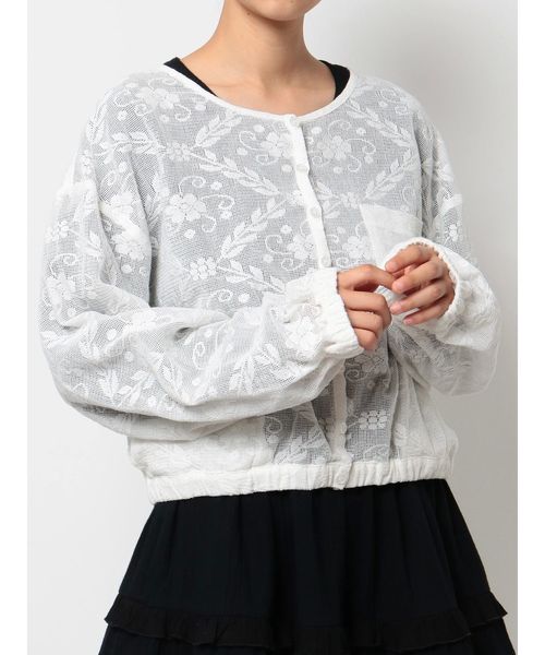 merry jenny（メリージェニー）の「シアーレースブルゾン（ブルゾン