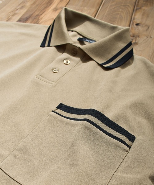 B.I.D.（ビーアイディー）の「梨地BIGポロシャツ（シャツ/ブラウス・レディース・ブラウン/チャコールグレー/ブラック/グレイッシュベージュ・FREE）」の9枚目の写真