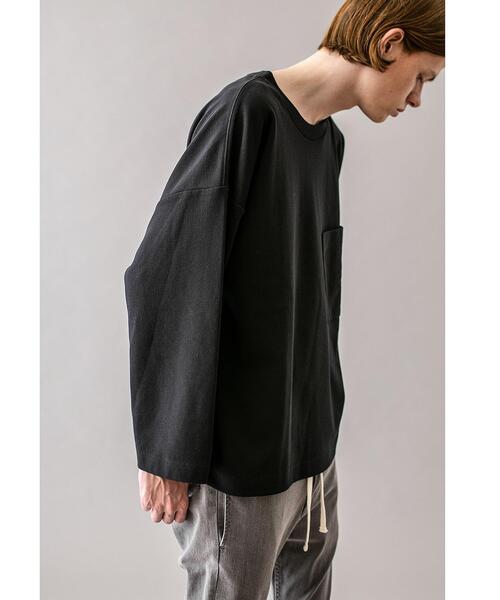 MONKEY TIME(モンキータイム)の「<monkey time> MILANO RIB WIDE SLEEVE CN/ニット(Tシャツ/カットソー・メンズ・ベージュ/ブラック・L/XL/S/M)」の13枚目の写真