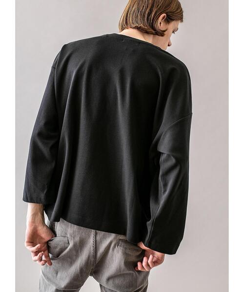 MONKEY TIME(モンキータイム)の「<monkey time> MILANO RIB WIDE SLEEVE CN/ニット(Tシャツ/カットソー・メンズ・ベージュ/ブラック・L/XL/S/M)」の10枚目の写真