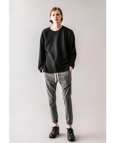 MONKEY TIME(モンキータイム)の「<monkey time> MILANO RIB WIDE SLEEVE CN/ニット(Tシャツ/カットソー・メンズ・ベージュ/ブラック・L/XL/S/M)」の9枚目の写真