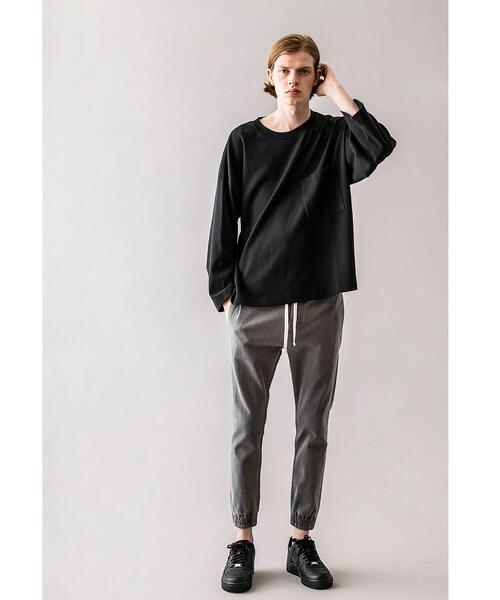MONKEY TIME(モンキータイム)の「<monkey time> MILANO RIB WIDE SLEEVE CN/ニット(Tシャツ/カットソー・メンズ・ベージュ/ブラック・L/XL/S/M)」の8枚目の写真