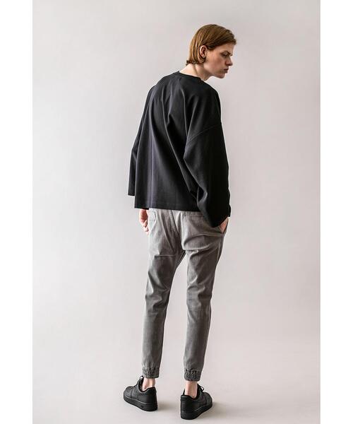 MONKEY TIME(モンキータイム)の「<monkey time> MILANO RIB WIDE SLEEVE CN/ニット(Tシャツ/カットソー・メンズ・ベージュ/ブラック・L/XL/S/M)」の7枚目の写真