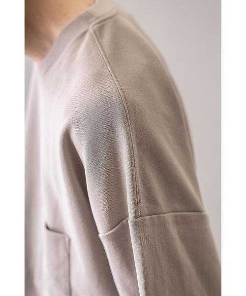 MONKEY TIME(モンキータイム)の「<monkey time> MILANO RIB WIDE SLEEVE CN/ニット(Tシャツ/カットソー・メンズ・ベージュ/ブラック・L/XL/S/M)」の3枚目の写真