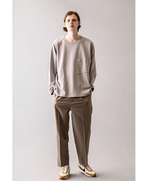 MONKEY TIME(モンキータイム)の「<monkey time> MILANO RIB WIDE SLEEVE CN/ニット(Tシャツ/カットソー・メンズ・ベージュ/ブラック・L/XL/S/M)」の12枚目の写真