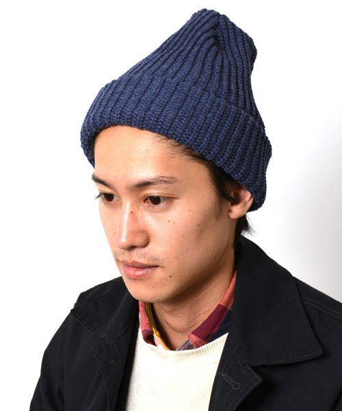 SHIPS（シップス）の「SHIPS AUTHENTIC: アメリカ製 ランバージャック カフ/ニットキャップ●（ニットキャップ/ビーニー・メンズ・オフホワイト/チャコールグレー/ブラック/ワイン/ライトブルー/スカイブルー/ネイビー・ONE SIZE）」の5枚目の写真